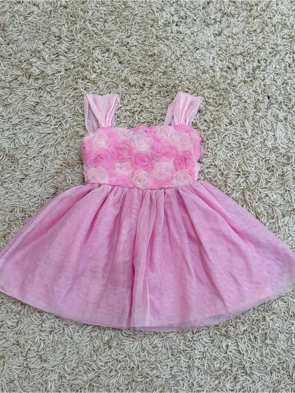 Children’s Place Pink Rose Dress – Size 5 – Great Condition